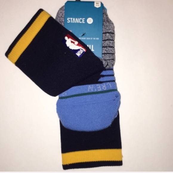STANCE NBA Basketball Denver Nuggets crew socks - Picture 3 of 4